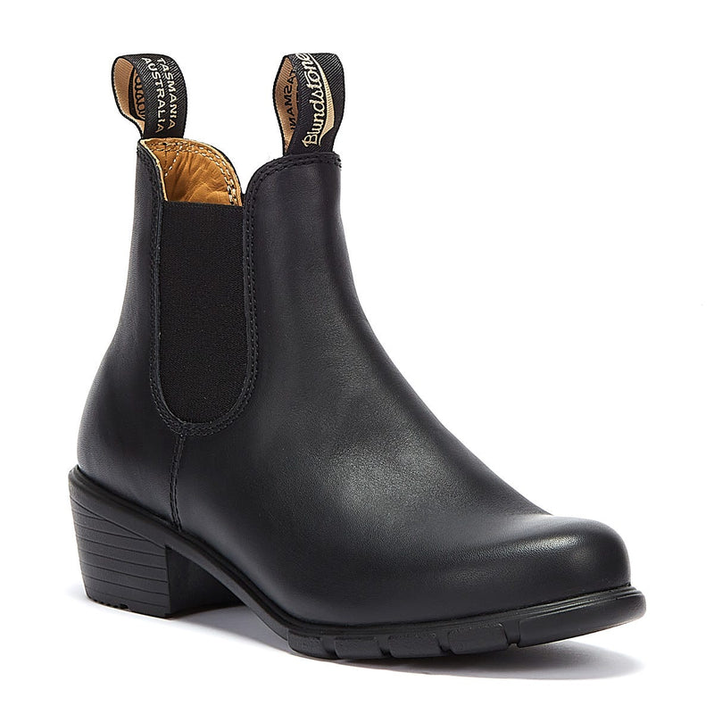 Blundstone Chelsea Heel Womens Black Boots