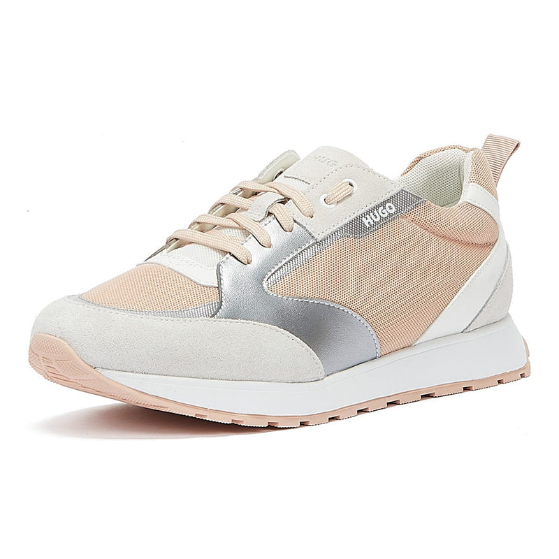 HUGO Icelin Runn Met Womens Light Beige Trainers