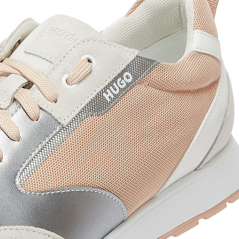 HUGO Icelin Runn Met Womens Light Beige Trainers
