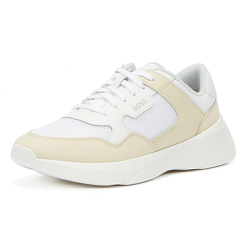 BOSS Dean Runn Memx Womens Open Beige Trainers