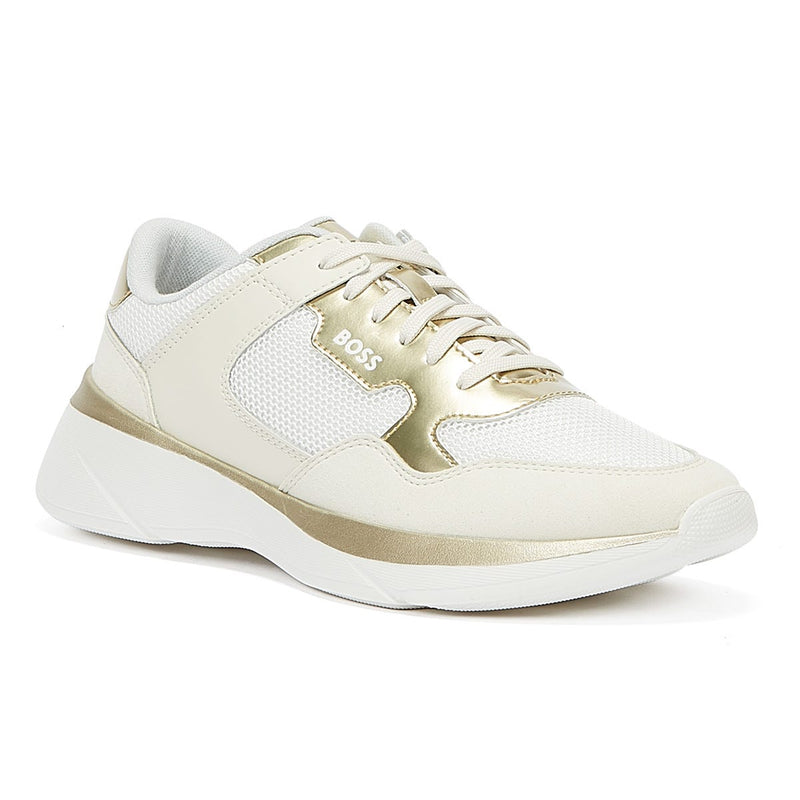 BOSS Dean Runn Memx Gold Womens Sneakers