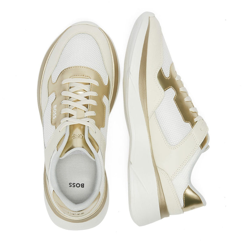 BOSS Dean Runn Memx Gold Womens Sneakers