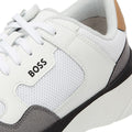 BOSS Dean Runn Memx Mens Open White Trainers
