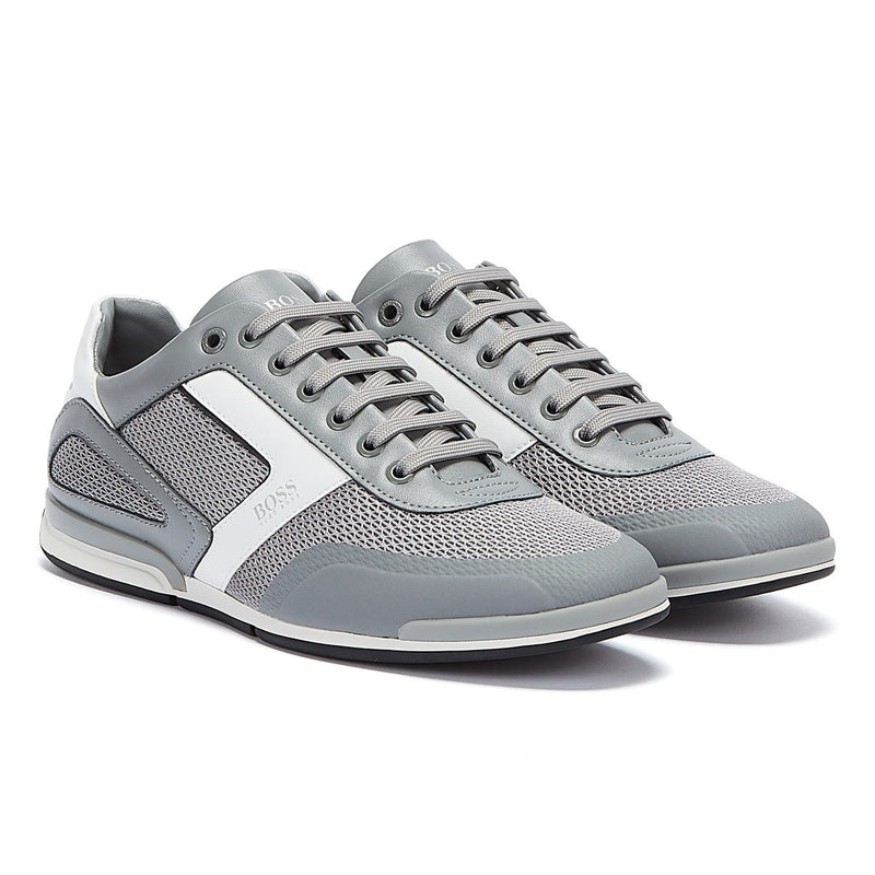 BOSS Saturn Hybrid Low Mens Grey Trainers