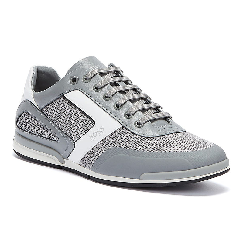 BOSS Saturn Hybrid Low Mens Grey Trainers