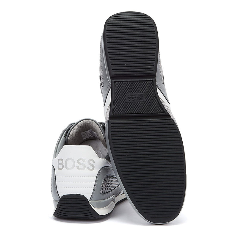 BOSS Saturn Hybrid Low Mens Grey Trainers