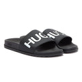 HUGO Match Mens Black Slides