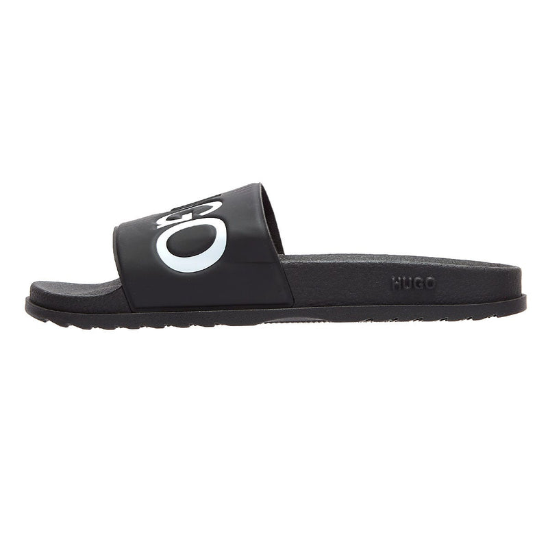 HUGO Match Mens Black Slides