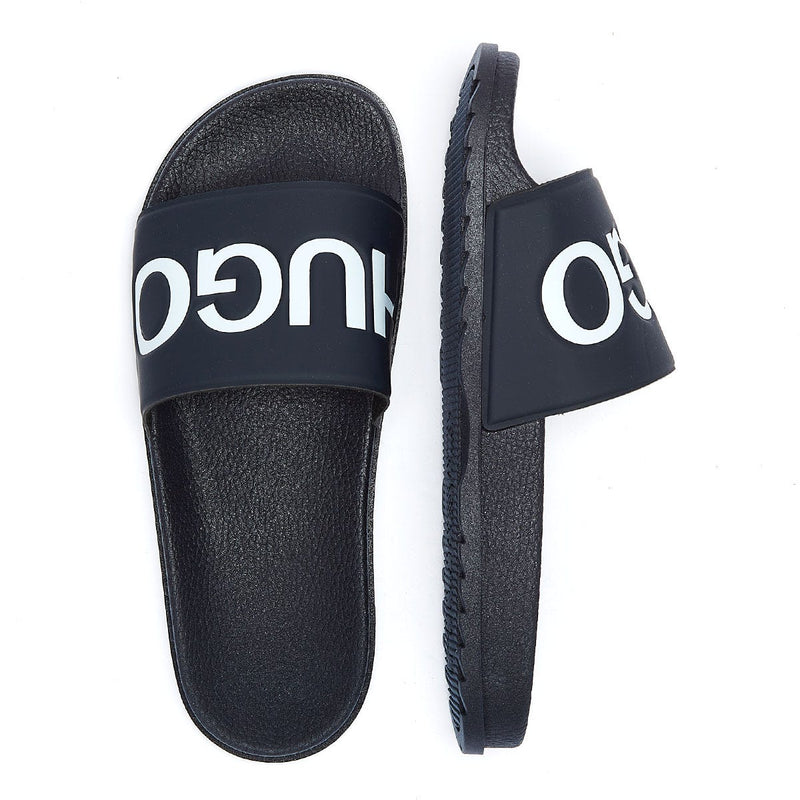 HUGO Match Mens Navy Slides