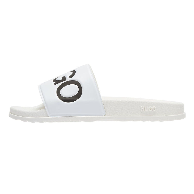 HUGO Match Mens White Slides