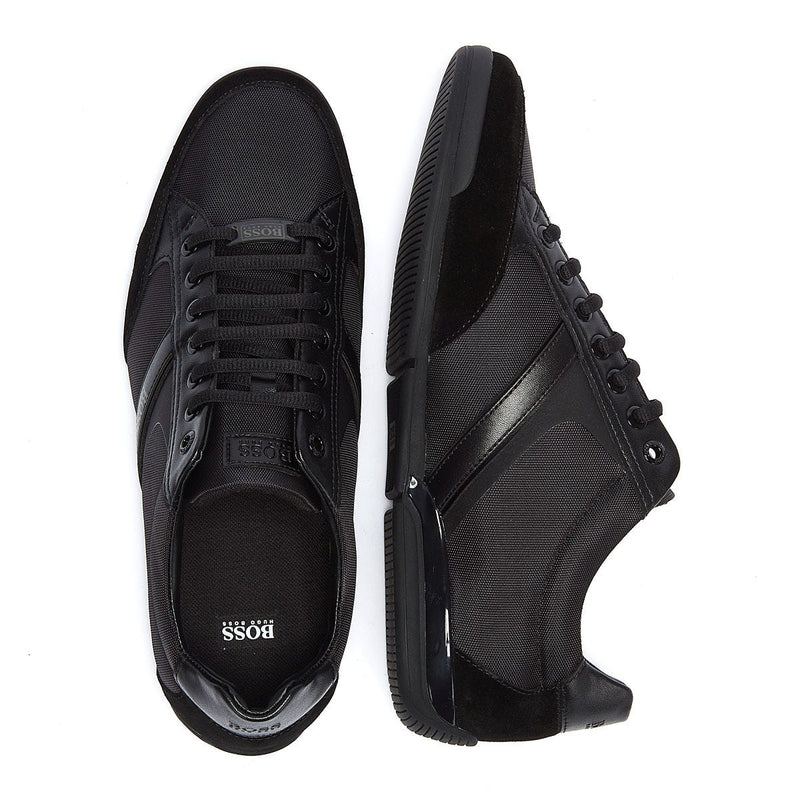 BOSS Saturn Mix Low Mens Black Trainers
