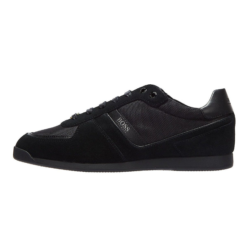 BOSS Glaze Mix Low Mens Black Trainers