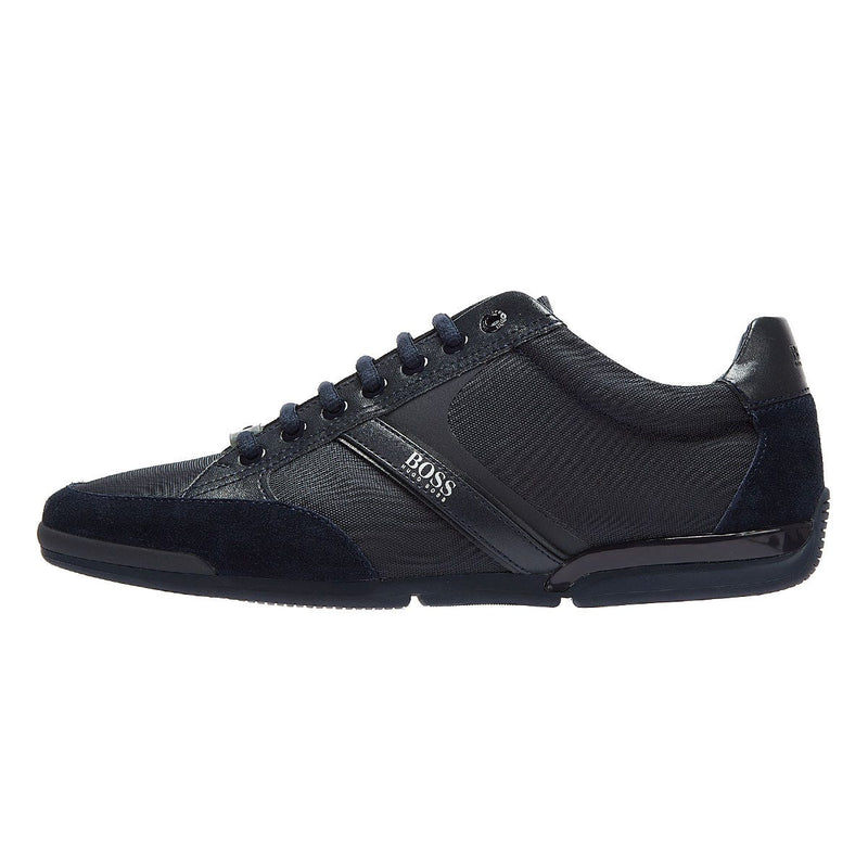 BOSS Saturn Mix Low Mens Dark Blue Trainers