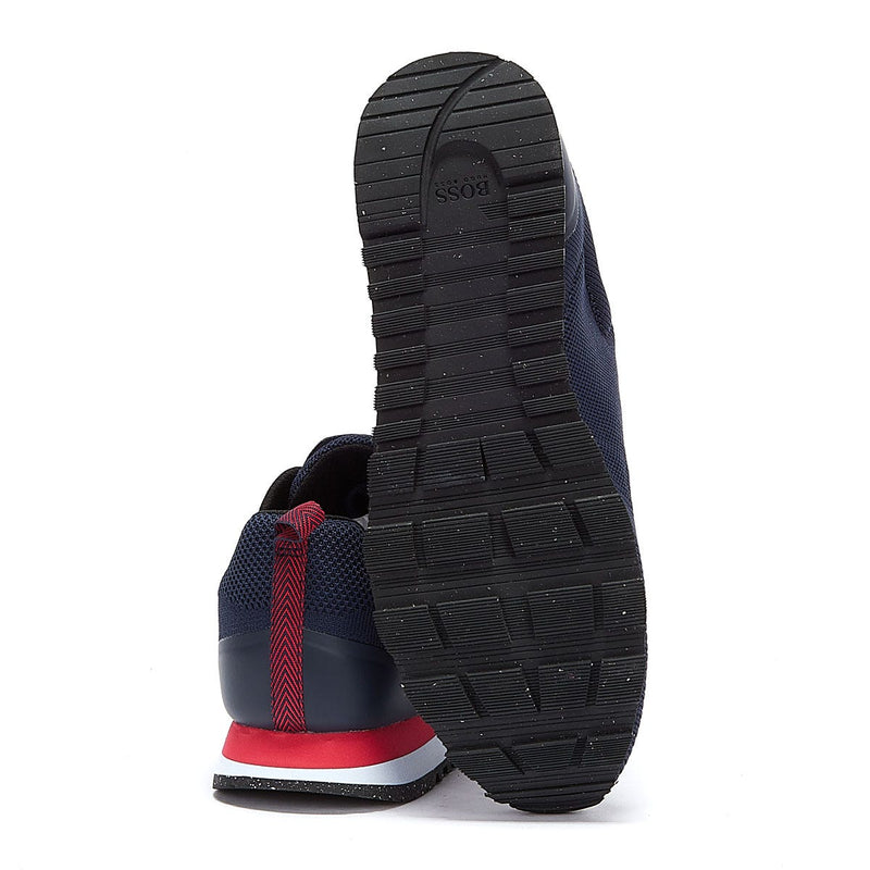 BOSS Parkour Runn Res Mens Navy / Red Trainers
