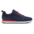 BOSS Parkour Runn Res Mens Navy / Red Trainers
