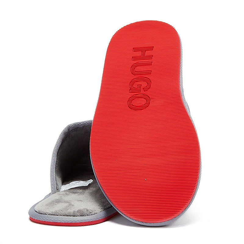 HUGO Cozy Mens Grey Slippers