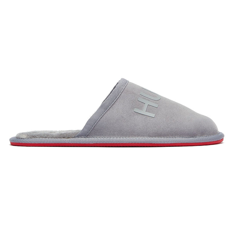 HUGO Cozy Mens Grey Slippers