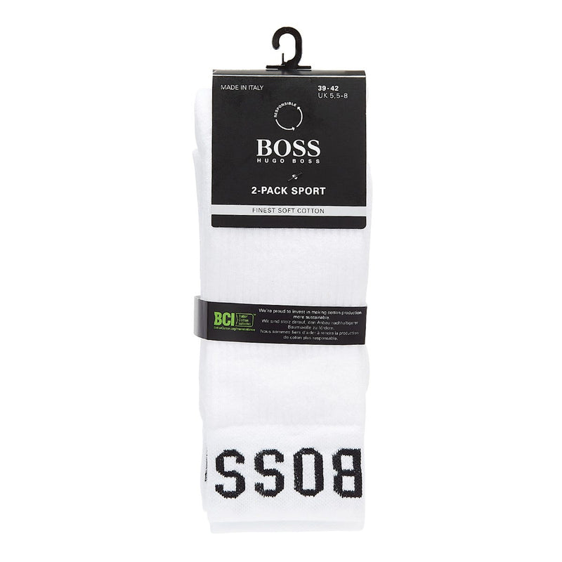 BOSS 2 Packs de chaussettes RS Sport blanches