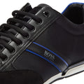 BOSS Saturn Low Mens Black / Blue Trainers