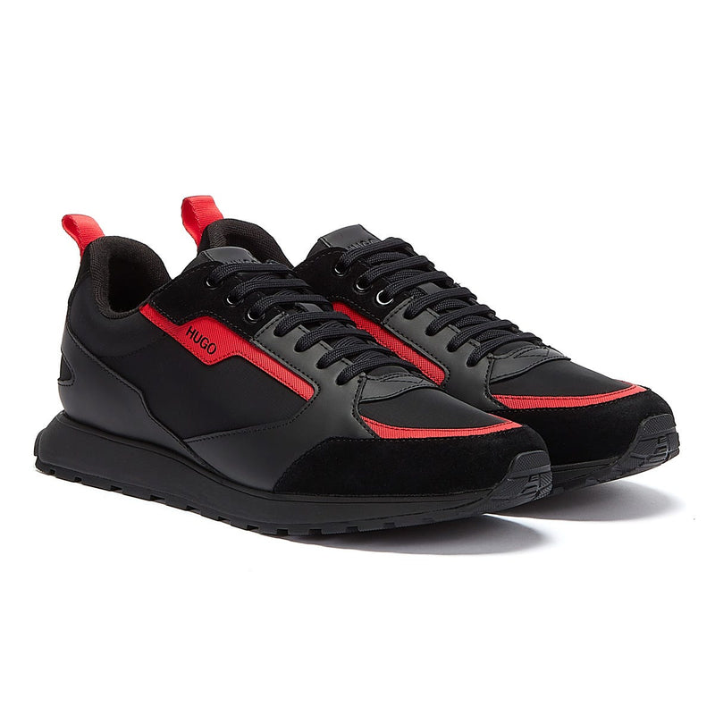 HUGO Icelin Runn Mens Black / Red Trainers