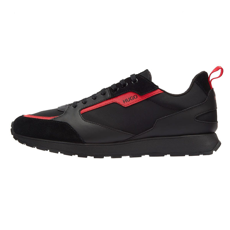 HUGO Icelin Runn Mens Black / Red Trainers