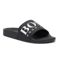 BOSS Solar Mens Black / White Slides
