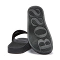 BOSS Solar Mens Black / White Slides
