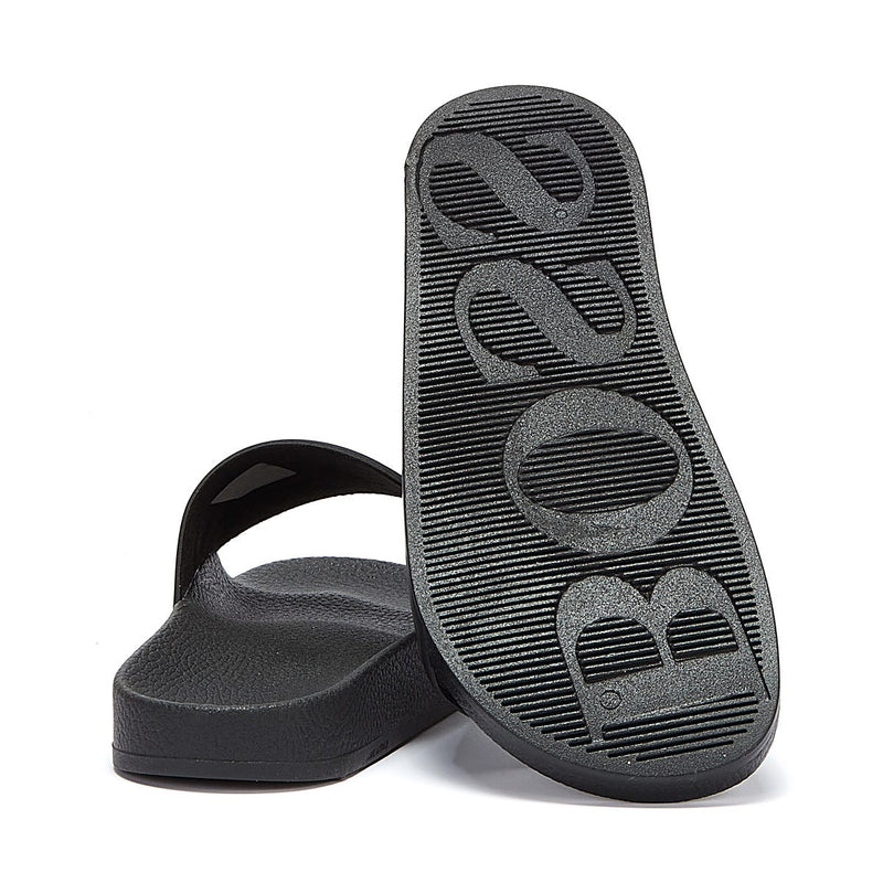 BOSS Solar Mens Black / White Slides