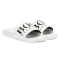 BOSS Solar Mens White / Black Slides
