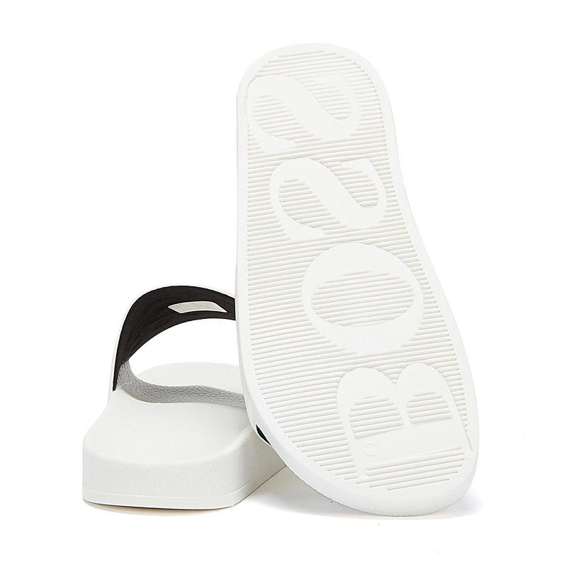 BOSS Solar Mens White / Black Slides