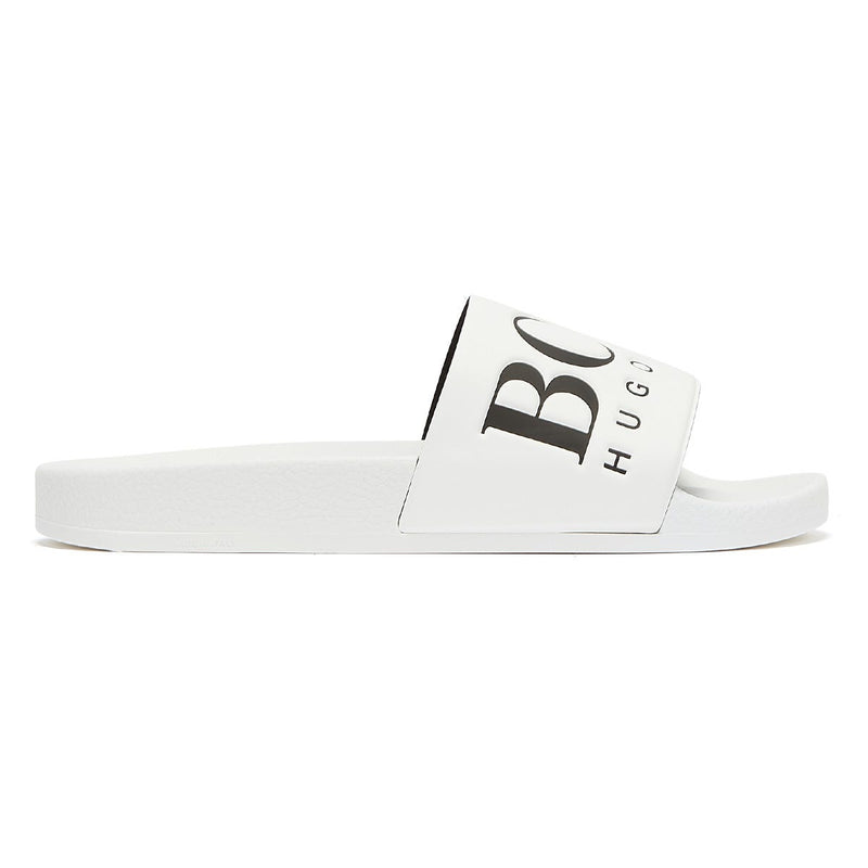 BOSS Solar Mens White / Black Slides