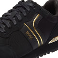 BOSS Parkour Runn Mens Black / Gold Trainers