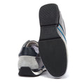 BOSS Saturn Low Mens Grey / Blue Trainers