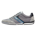 BOSS Saturn Low Mens Grey / Blue Trainers