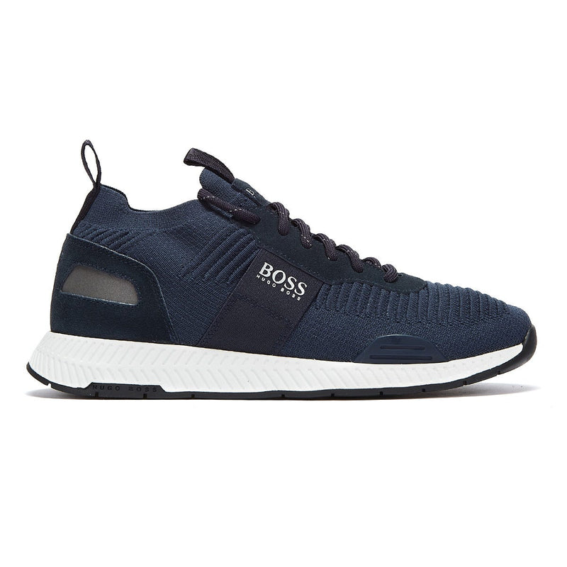 BOSS Titanium Runn Mens Navy Trainers