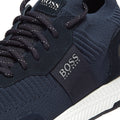 BOSS Titanium Runn Mens Navy Trainers