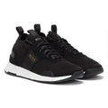 BOSS Titanium Runn Mens Black / Gold Trainers