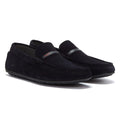 Hugo Dandy Moccassin Mens Dark Blue Shoes