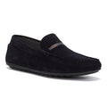 Hugo Dandy Moccassin Mens Dark Blue Shoes