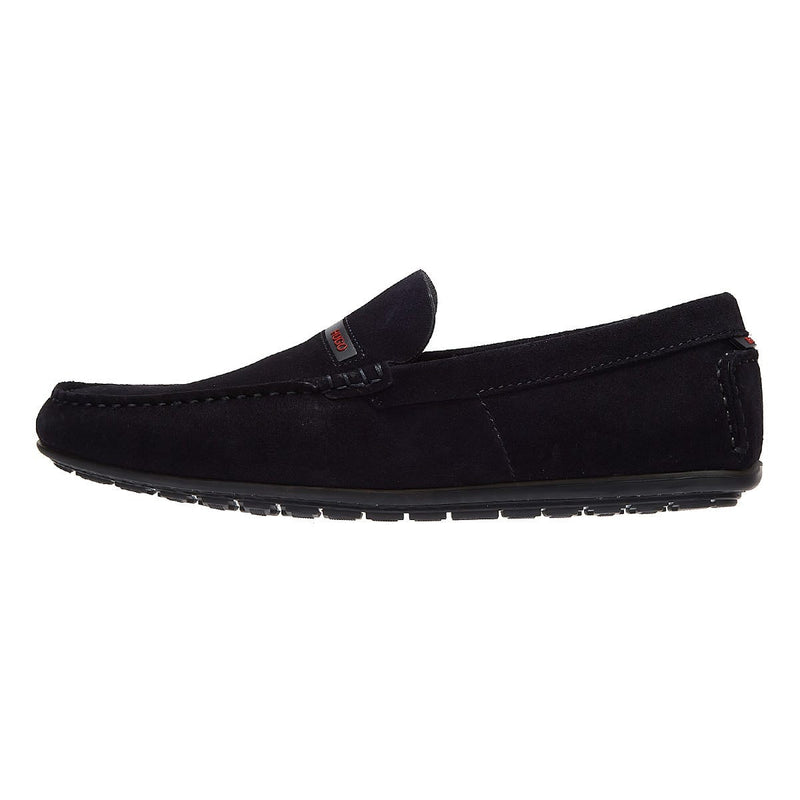 Hugo Dandy Moccassin Mens Dark Blue Shoes