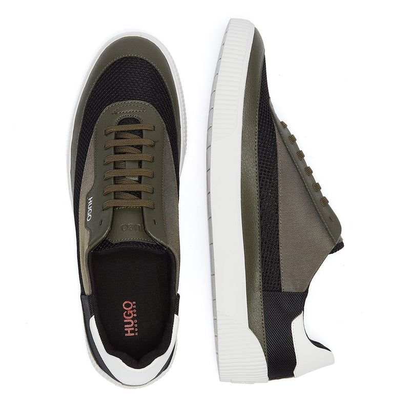 HUGO Zero Tenn Mens Khaki / Black Trainers