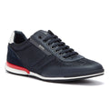 BOSS Saturn Low Mesh Mens Navy / Red Trainers
