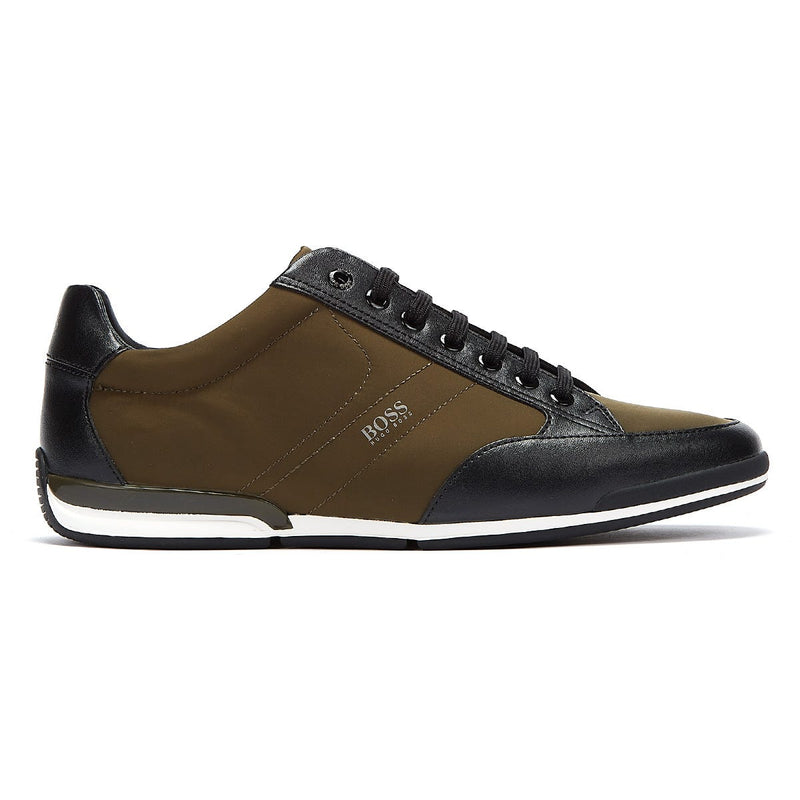 BOSS Saturn Low Mesh Mens Khaki / Black Trainers
