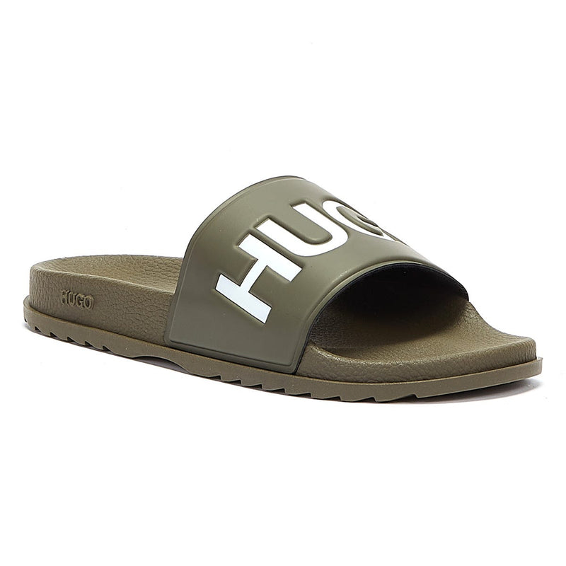 HUGO Match Mens Khaki Slides