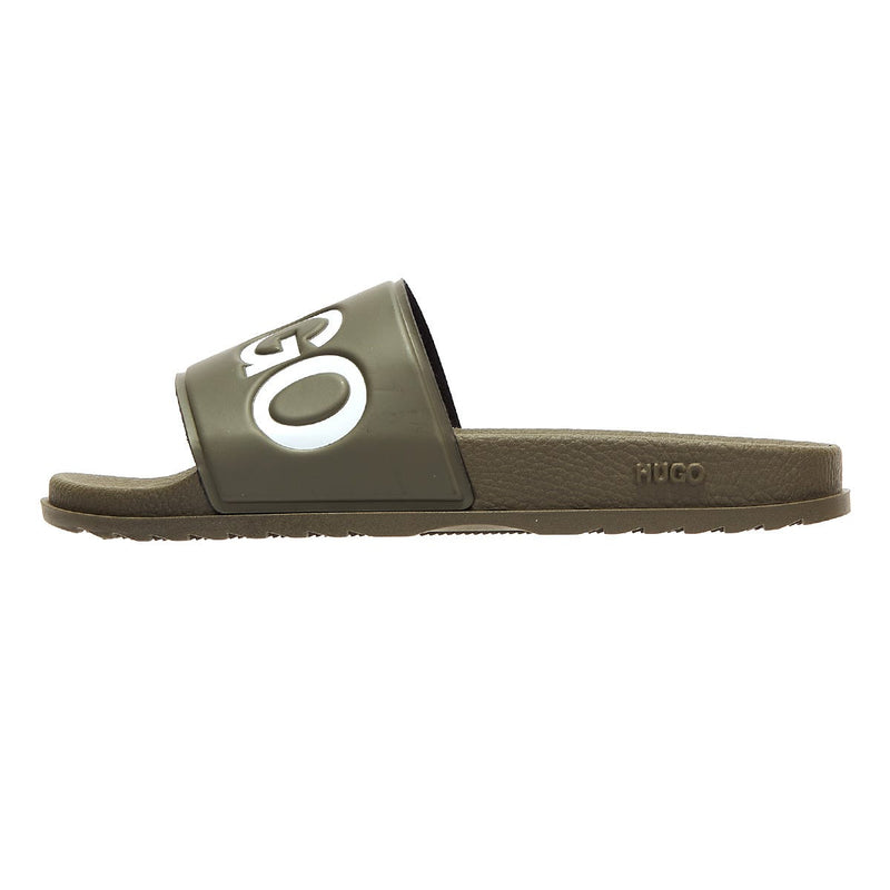HUGO Match Mens Khaki Slides