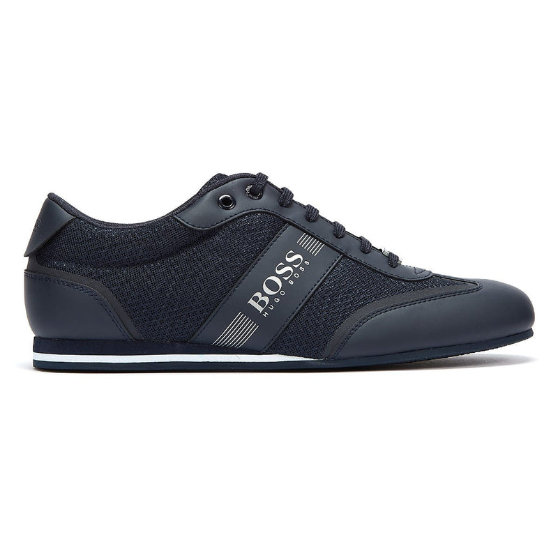 BOSS Lighter Mix Low Mens Dark Blue Trainers