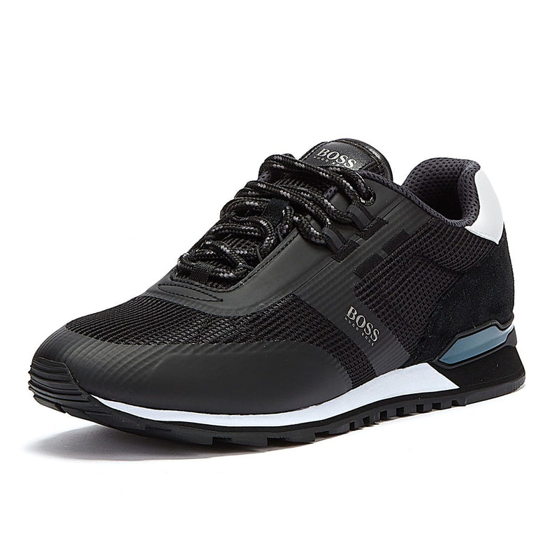BOSS Parkour Runn Mesh Mens Black Trainers