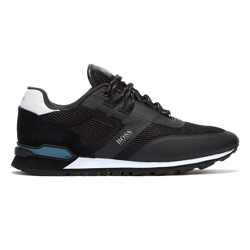 BOSS Parkour Runn Mesh Mens Black Trainers