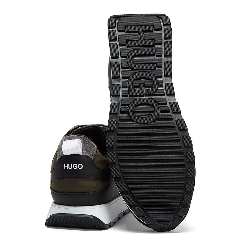 HUGO Icelin Runn Mens Khaki / Multi Trainers