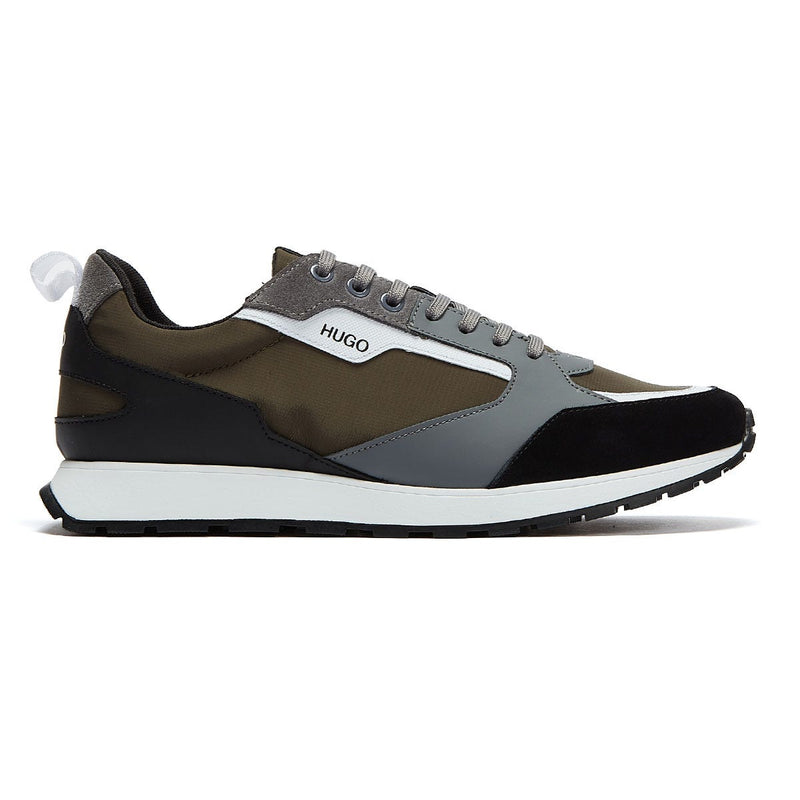 HUGO Icelin Runn Mens Khaki / Multi Trainers